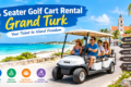 4 Seater Golf Cart Rental Grand Turk for exploring beaches and island attractions